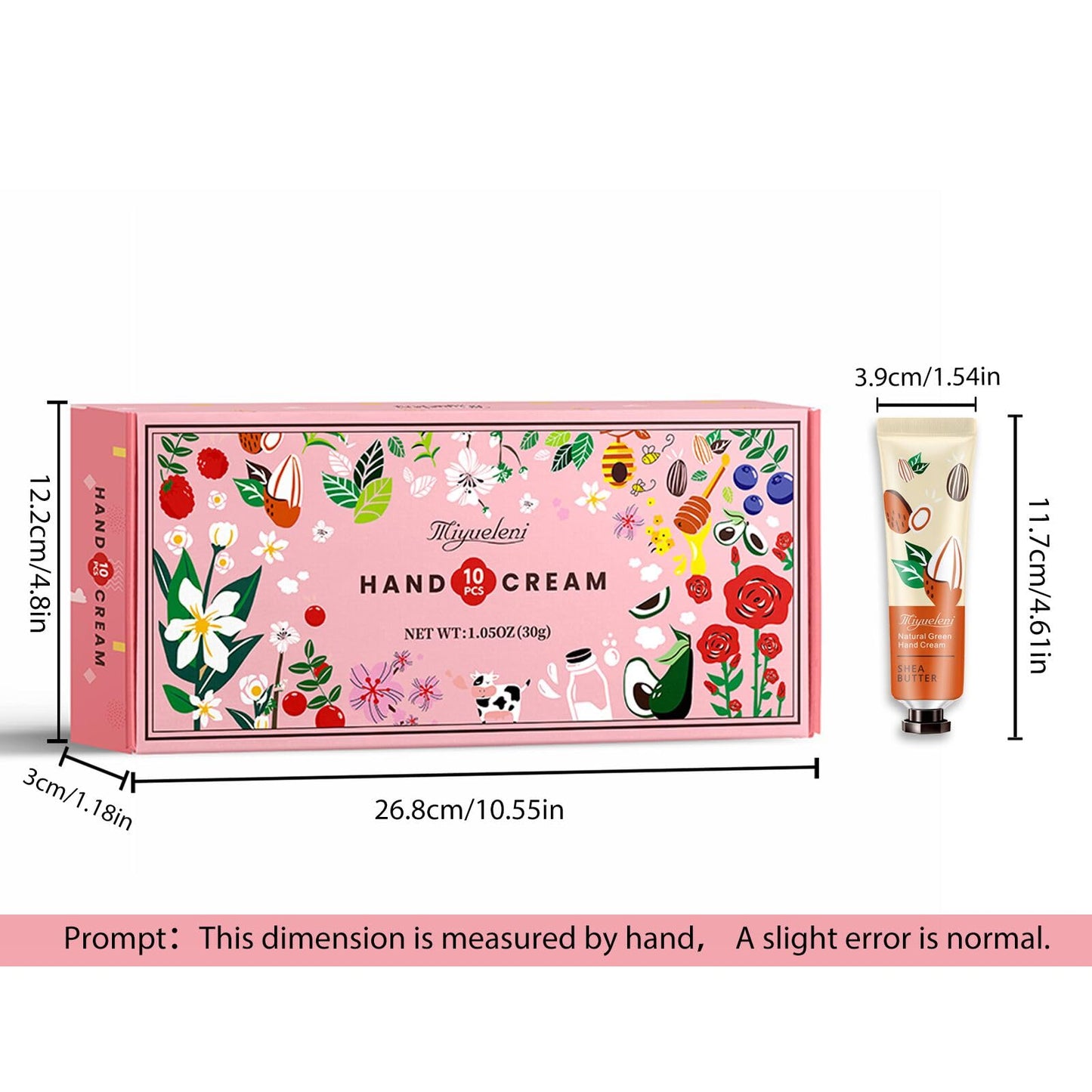 10 Pack Hand Cream Gift Set,Mothers Day Gifts,Moisturizing Hand Lotion Travel Size for Dry Hands,Birthday Gifts for Women&Teen Girls,Teacher Appreciation Gifts,Nurses Week Gifts, Mini Bulk Gifts