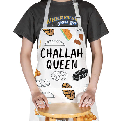 JNIAP Challah Apron Jewish Gifts Shabbat Shalom Apron Israel Gifts Challah Bread Aprons