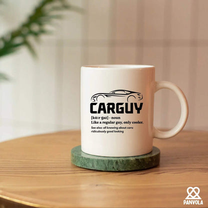 Car Guy Definition Mug Car Lover Gifts For Men Husband Boyfriend Dad Brother Uncle From Wife Girlfriend Mom Car Mechanic Racer Coffee Ceramic Mug 11 oz White