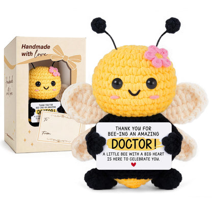 Doctors Day Gifts for Women, Doctor Appreciation Gifts, Medical Assistant, Physician Assistant, Graduation Gift for Medical School Student, Med Student - Home Collectible Decor Crochet Bee