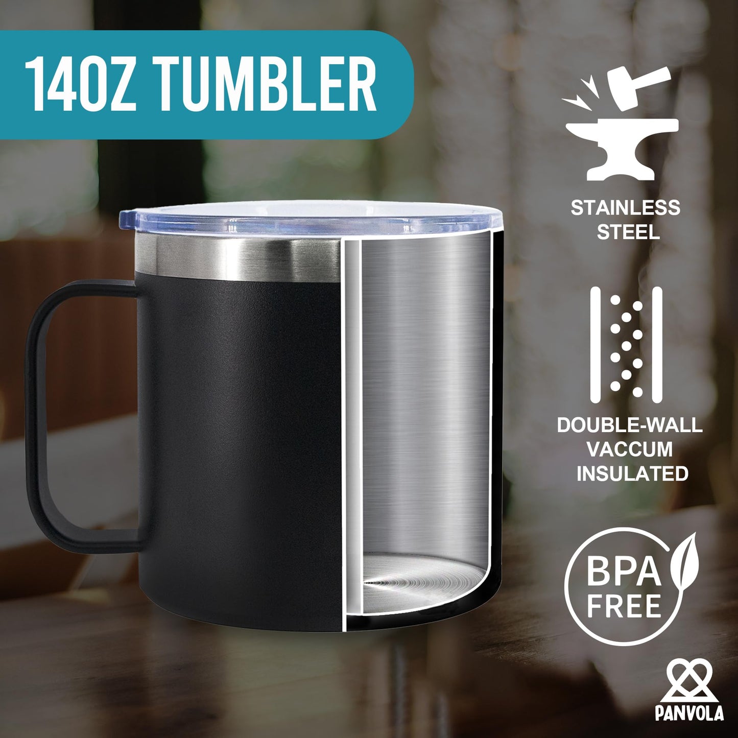 Panvola Be Careful Or You'll End Up In My Sermon Insulated Coffee Mug 14oz With Handle And Lid Pastor Gifts Minister Sarcastic 304 Stainless Steel Vacuum Insulated Tumbler Camping Travel Cup