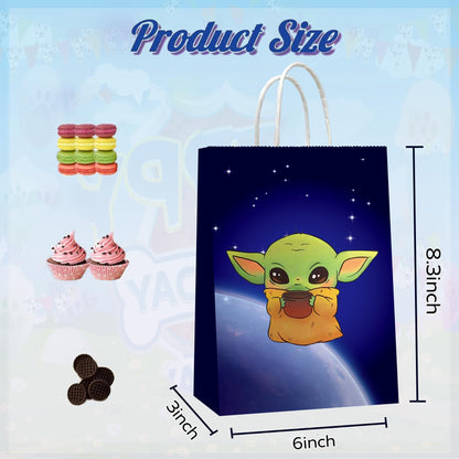 Whiteleopard The Inspired Party Favor Bags - 32 Pack Galactic Adventure Gift Bags for Birthday Decorations & Supplies (32)