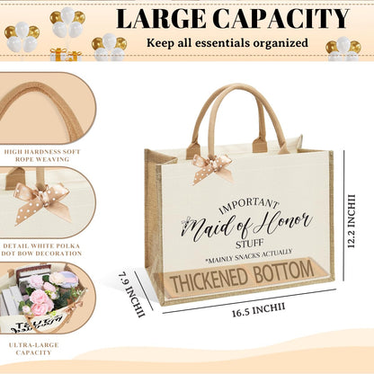 Bride Bridesmaid Mother of The Bride Mother of The Groom Gifts for Women Canvas Tote Bag