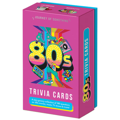 Journey of Something: 80's Trivia Cards - Adult Party Card Game, 180 Rad Questions, Pop Culture Knowledge, Decade Nostalgia, Ages 14+, 2+ Players