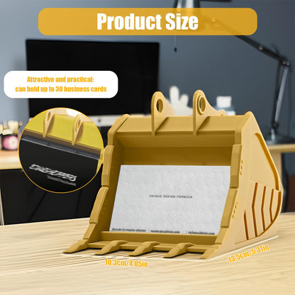 Construction Vehicle Business Card Holder, Creative 3D Printed Business Card Holder for Desk, Decorative Business Card Display for Office and Workshop