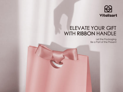 Vitalizart Paper Gift Bags With Ribbon Handles Set of 10 Pink Bulk Reusable For Gift Wrap Girls Kids Birthday Bridal Shower Party Favors Goodie Bags Candy Christmas 6.1"x2.95"x5.71" Mini