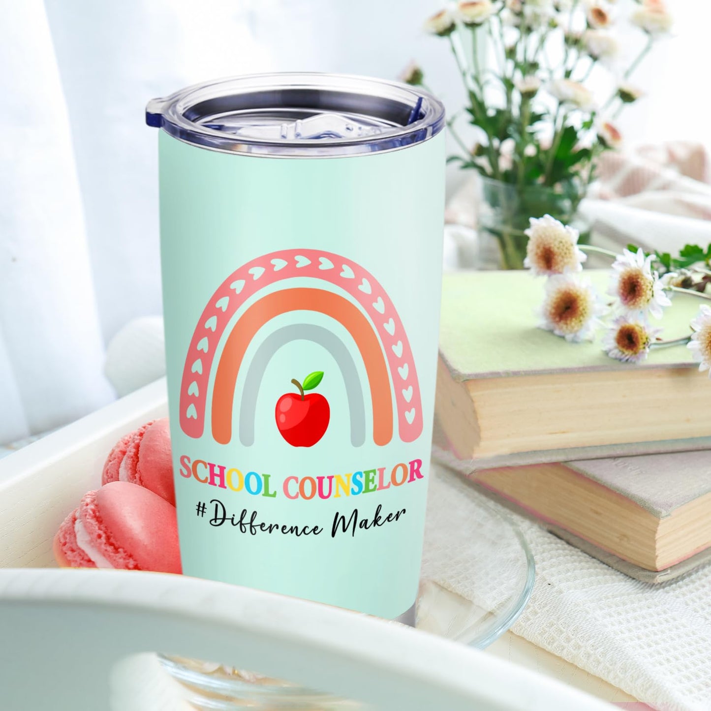 School Counselor Appreciation Week Gifts for Women School Guidance Counselor Gifts Office Decor Tumbler Mug Cup 20oz