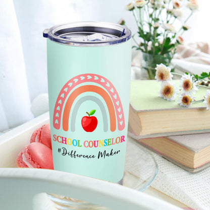 School Counselor Appreciation Week Gifts for Women School Guidance Counselor Gifts Office Decor Tumbler Mug Cup 20oz