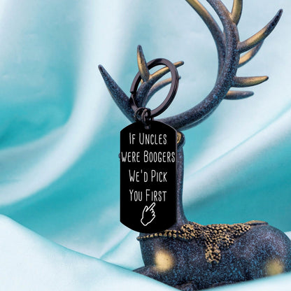Aisity Uncle Gifts for Fathers Day Uncles Gifts from Niece Nephew Funny Keychain Best Uncles Ever Gift