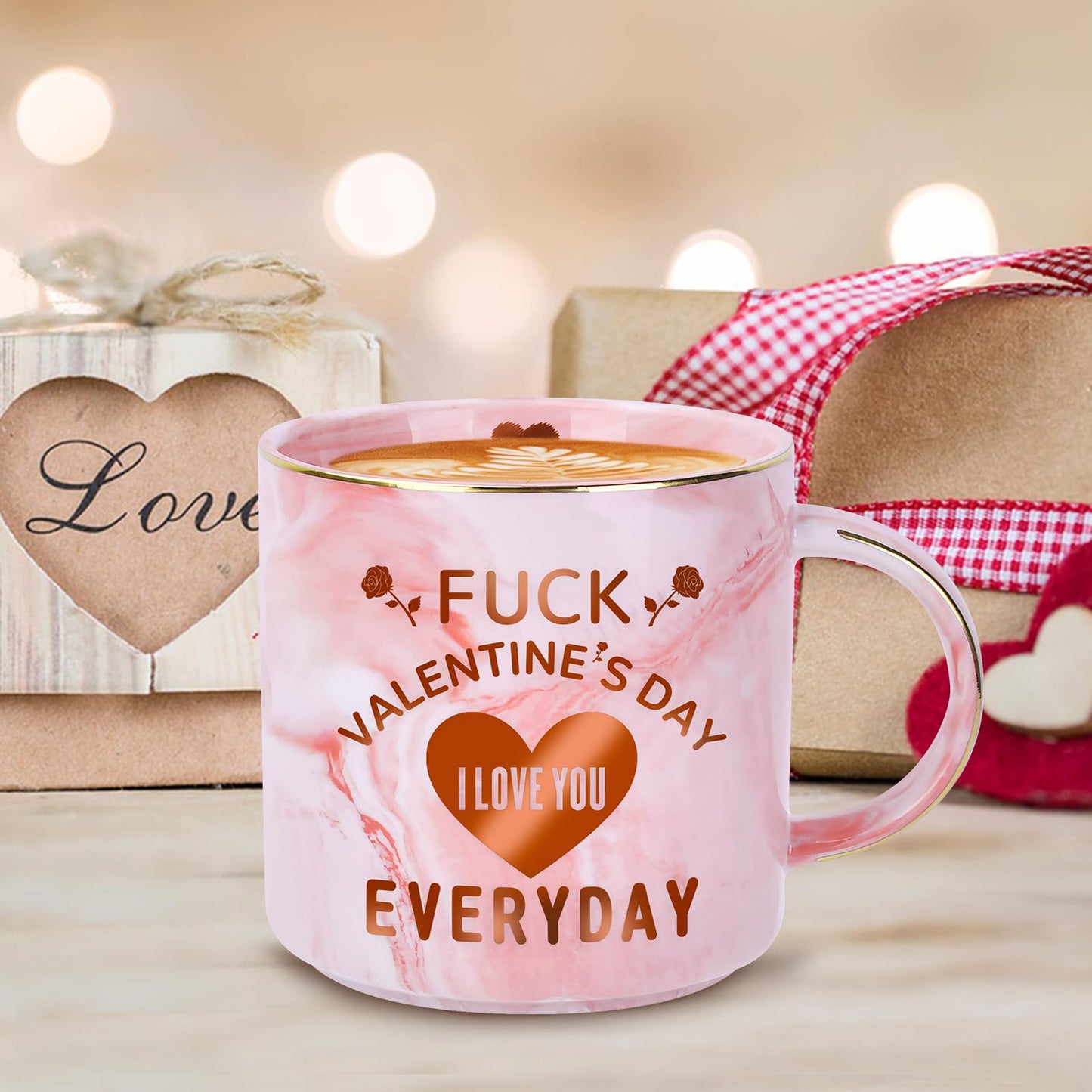 COVLUROTO Valentines Day Gifts for Her: 12 OZ Funny Coffee Mug - Galentines Day Gifts for Women Girlfriend Wife from Him Husband Boyfriend - Valentines Anniversary Birthday Novelty Presents for Women