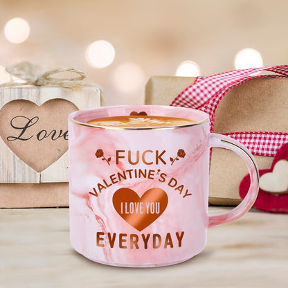 COVLUROTO Valentines Day Gifts for Her: 12 OZ Funny Coffee Mug - Galentines Day Gifts for Women Girlfriend Wife from Him Husband Boyfriend - Valentines Anniversary Birthday Novelty Presents for Women