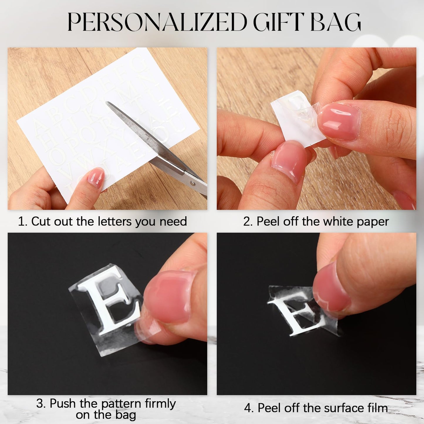 Fullhawl 6 Pack Custom Gift Bags Bulk Personalized Black Groomsmen Gift Bags with Name Logo Stickers Handle Bow Ribbon 5 Senses Welcome Return Gifts for Wedding Proposal Bachelor Birthday Party