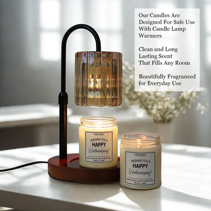 Happy Workiversary Candle – Funny Employee Appreciation Gift – Vanilla Scented, 100% Soy Wax – Office Gift for Coworkers, Boss, Team, Work Anniversary – Made in USA - Funny Candles
