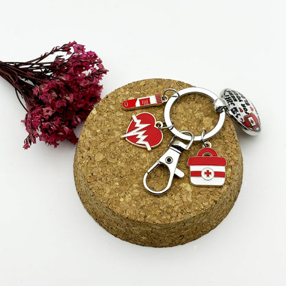 Phlebotomist Gifts Phlebotomy Tech Nurse Keychain Phlebotomist Appreciation Present for Blood Donor Month Medical Lab Tech Christmas Phlebotomy Student Graduation Gift Hematologist RN LPN CNA Keyring