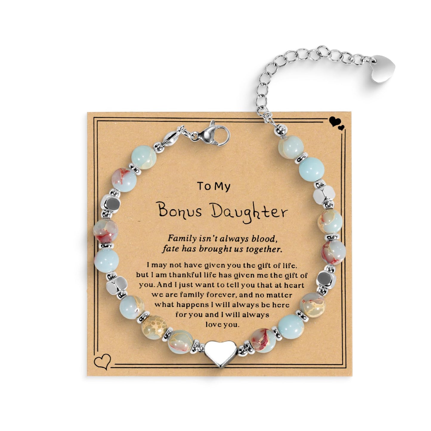 Women's Beaded Stretch Bracelets - Inspirational Sometimes You Forget You're Awesome Friendship Jewelry, Dainty Birthday Gift for Best Friends, Mom, Sister, Daughter