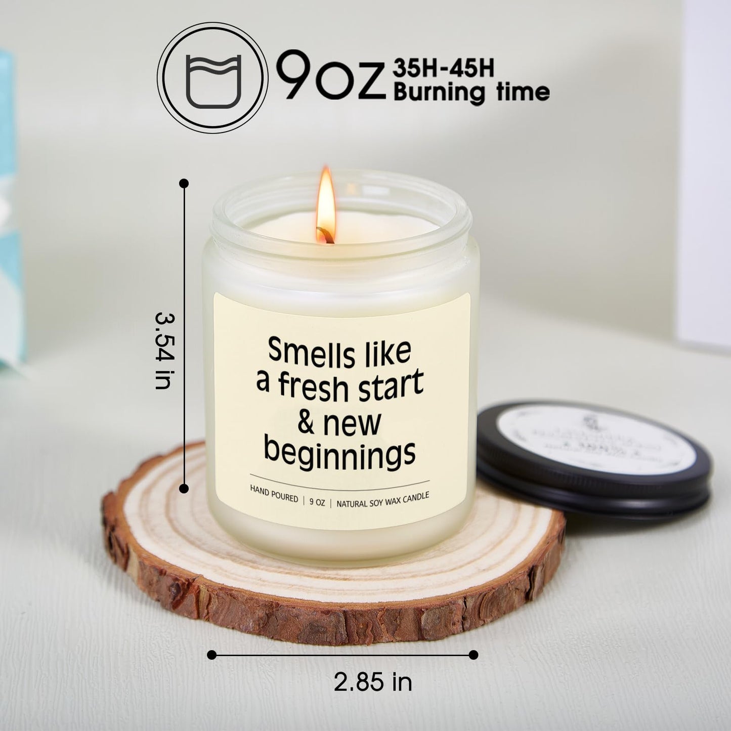 New Beggings Gifts for Women, Divorce Gifts for Women Men, Congratulations Breakup New Job Going Away Gift for Woman Friends Coworker, Happily Divorced Soy Wax Candle