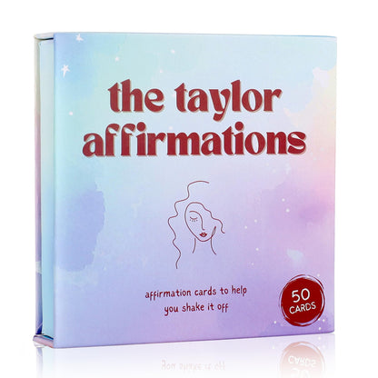 Taylor Gifts for Girls Birthday Gift | Affirmations - 50 PCS Taylor Cards | Taylor Themed Gifts, Taylor Gift Merch for Game Nights, Birthday Party Favors for Girls Women
