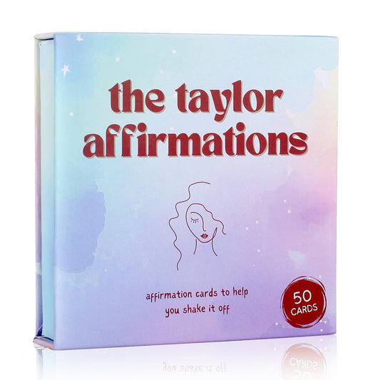 Taylor Gifts for Girls Birthday Gift | Affirmations - 50 PCS Taylor Cards | Taylor Themed Gifts, Taylor Gift Merch for Game Nights, Birthday Party Favors for Girls Women