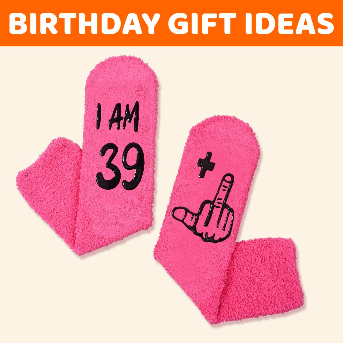 HAPPYPOP Birthday Gifts for Women - Socks for 36 37 38 39 40 Year Old Woman Her