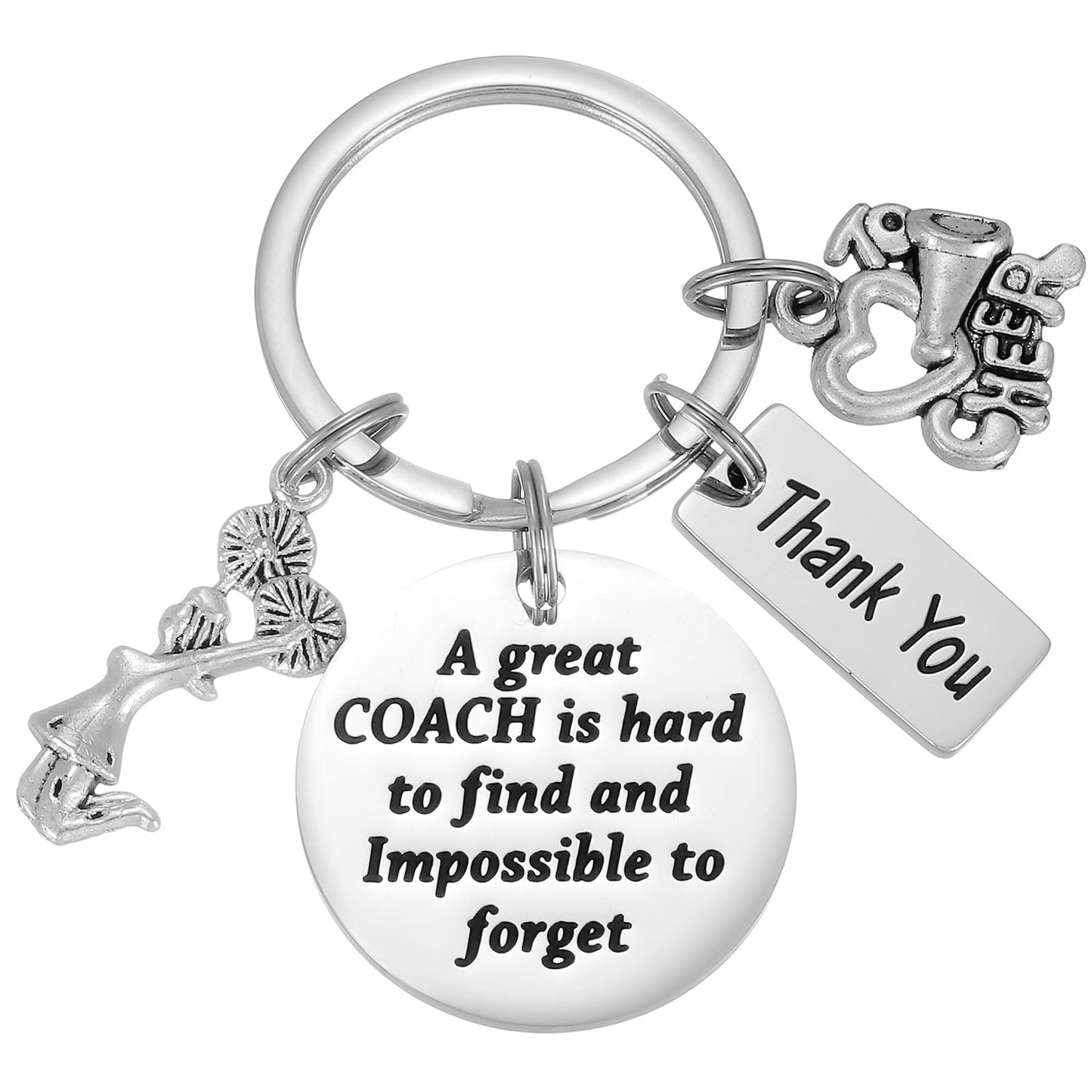 HUTIMY Cheer Coach Gift Ideas Keychain - Cheerleading Accessories - Best Cheerleading Coach Keychain