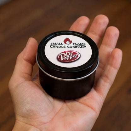 Hand-Crafted Natural Coconut Soy Candle from Small Flame Candle Company (Dr Pepper)
