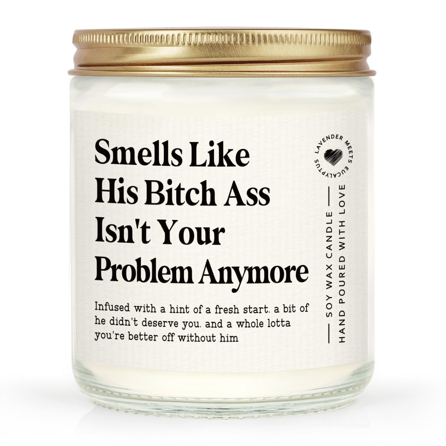 Funny Divoce Gifts for Women, Divorce Party Decorations Scented Candle, Cheer UP Breakup Gifts for Women Friend, Coworker, Self-Care, Emotional Support, Feel Better Gift,7-oz