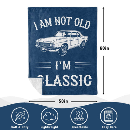 Gifts for Men, Funny Gifts for Men, Fathers Day Birthday Gift for Him, Best Older Man Gift Ideas, Unique Present for Male Grandpa Dad Husband, Cool Retirement Present for Man 60"X50" Blanket