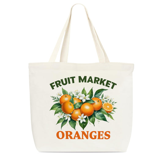 Canvas Tote Bag, Oranges Tote Bag For Women, Oranges Themed Gifts For Oranges Lovers, Funny Book Tote Bag , Market Shopping Bag, Reusable Grocery Bag, Birthday Christmas Gifts For Friends D(03)