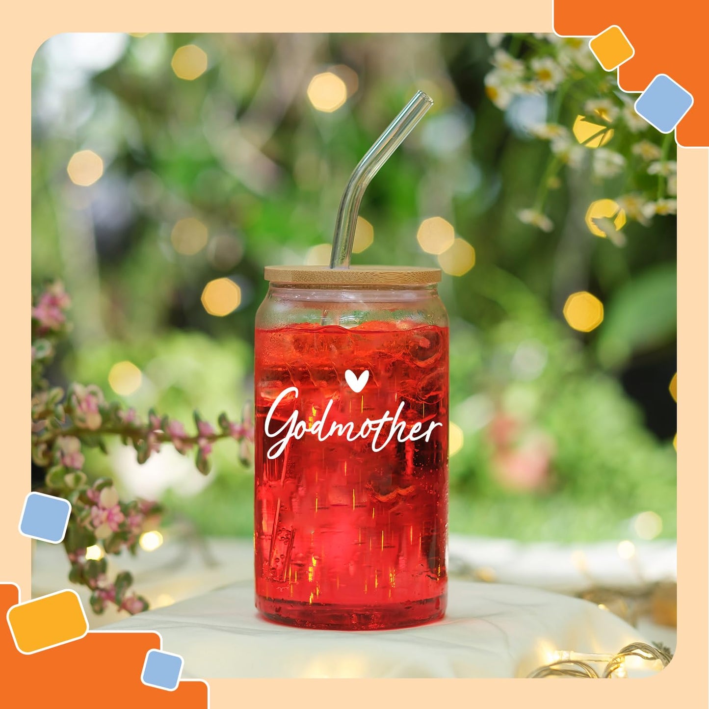 NewEleven Mother Day Gift For Godmother - Will You Be My Godmother From GodChild - Pregnancy Announcement Gifts For God Mother, Godmom, Godparents - 16 Oz Coffee Glass