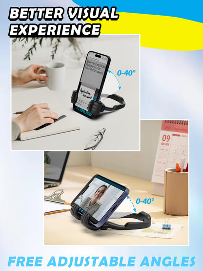 Gifts for Teens Boys Girls Adults Fathers Day: Thumbs Up Lazy Phone Stand Cell Phone Holder for Desk Kids Teenage Tween Men Women Stocking Stuffers Funny Cool Gadget Birthday Ideas Husband Dad Gifts