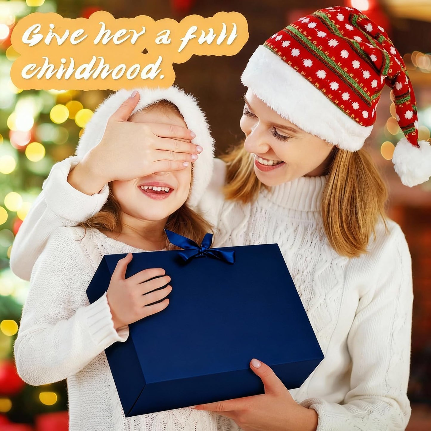 15Pack Gift Boxes with Lids, 10.6x7.8x3.1 Inches Bridesmaid Proposal Box with Ribbon, Navy Gift Boxes for Presents,Kraft Paper Boxes for Wedding Christmas Birthday Baby Shower Party