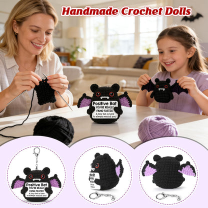 MBL Birthday Inspirational Gifts for Women - Motivational Funny Gag Boo Spooky Crochet Bat Birthday Graduation Stress Relief Cheer Positive Affirmation Gifts for Men Coworkers Friend Colleges Teens
