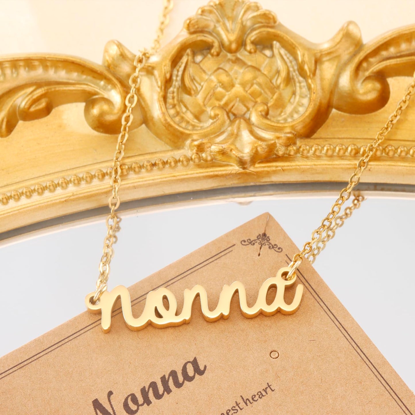 Kivosliviz Gift for Nonna Necklace Women from Grandkids Best Birthday Jewelry Nonna Necklace