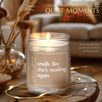 Gifts for Book Lovers, Readers - Best Friend Birthday Present - Book Lovers, Bookish, Funny Gifts for Women - Lavender Scented Candle