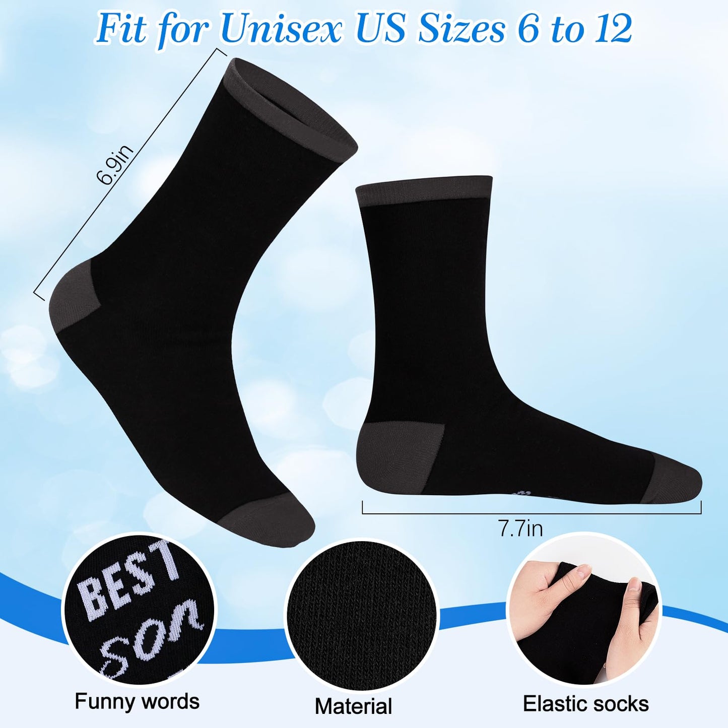 Nucinzua Fathers Day Socks Gifts For Men Dad,Socks Gifts For Teens Boys Son,Hunting Gifts