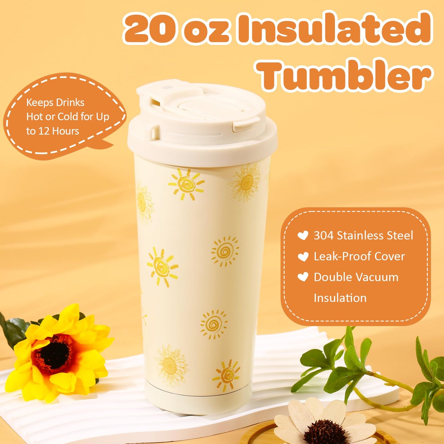 Sunflower Gift Box for Women, Sunshine Birthday Gifts, Luxury Self Care Package, 9-in-1 Gift Baskets with Blanket, Tumbler, Candle, Bath Bomb, Plush & More, Get Well Soon, Valentine Day Gifts
