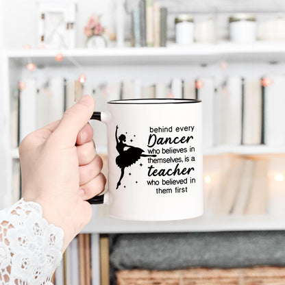 Cabtnca Dance Teacher Gifts, Dance Teacher Mug, Dance Teacher Appreciation Gifts for Women, Gifts for Dance Teacher from Students, Thank You Christmas Gift for Dance Teacher, 11 Oz