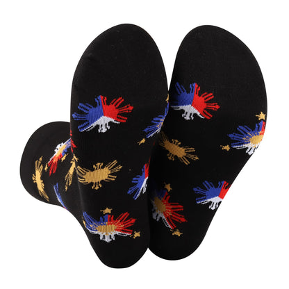 G2TUP Philippine Sun Star Flag Socks Filipina Philippine Pride Gift Philippines Faith Socks Philippine Pride Merch