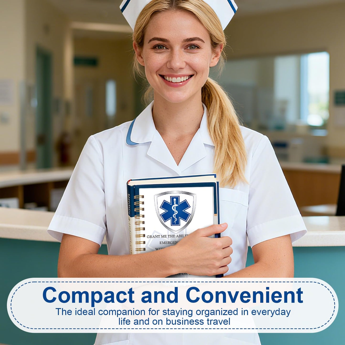 Wxiben Emergency Medical Technician Gifts - EMT Spiral Notebook Journal Emergency Medical Inspirational Gift Nurse Medicals School Graduation Gift for EMT Student Coworker Paramedic 5.5 x 8.3 Inch