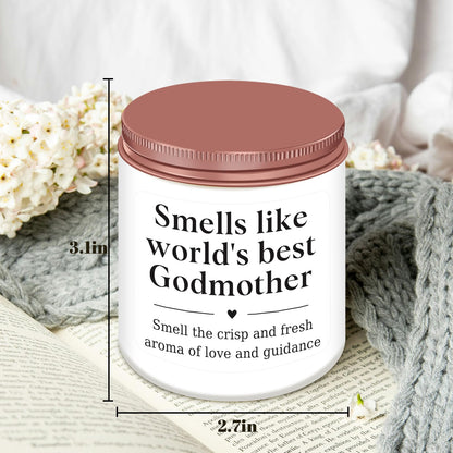 Homsolver Godmother Gifts from Godchild, Godmother Proposal Gift,Mothers Day Birthday Christmas Gift for Godmother's, Godmother's Scented Candles