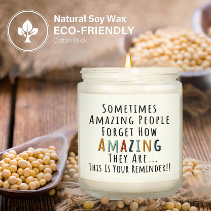 Craftique Gifts for Women, Birthday Gifts for Women- You're Amazing Candle- Friendship/Thank You/Inspirational Gift for Woman Her Friend Teacher Mom Girlfriend Sister Bestie Lavender