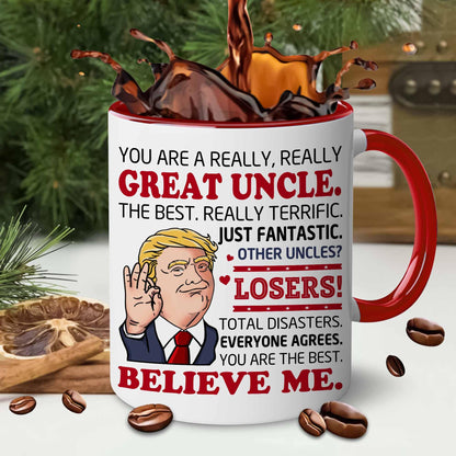 BECHUSKY Fathers Day Gift For Uncle - Best Uncle Gifts From Niece Nephew - Great Uncles Mugs - Best Uncles Ever Cup - Father Day, Birthday Gifts For Old Man, Elder - Uncles Coffee Mug 11 OZ