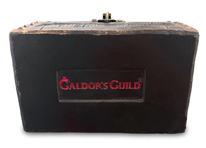 Galdor's Guild Mimic Dice Chest Storage Box | Free Lock & Key | Compatible with Dungeons & Dragons Players, Dungeon Master/DM RPG Gaming | Holder Vault Case | Holds 4 Polyhedral Sets (Regular)