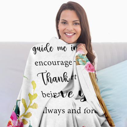 Mothers Day Godmother Gifts, Godmother Birthday Gift from Godchild, God Mother Gifts for Women, Christian Gifts for Godmother from Goddaughter or Godson, Baptism Gifts Throw Blanket 60 x 50 Inch