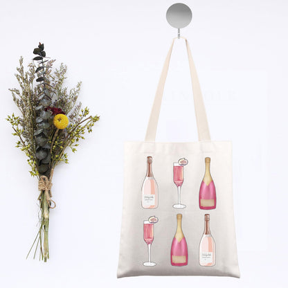 JNIAP Champagne Tote Bag Champagne Lover Gifts Champagne Shoulder Bag Champagne Bachelorette Tote Bag