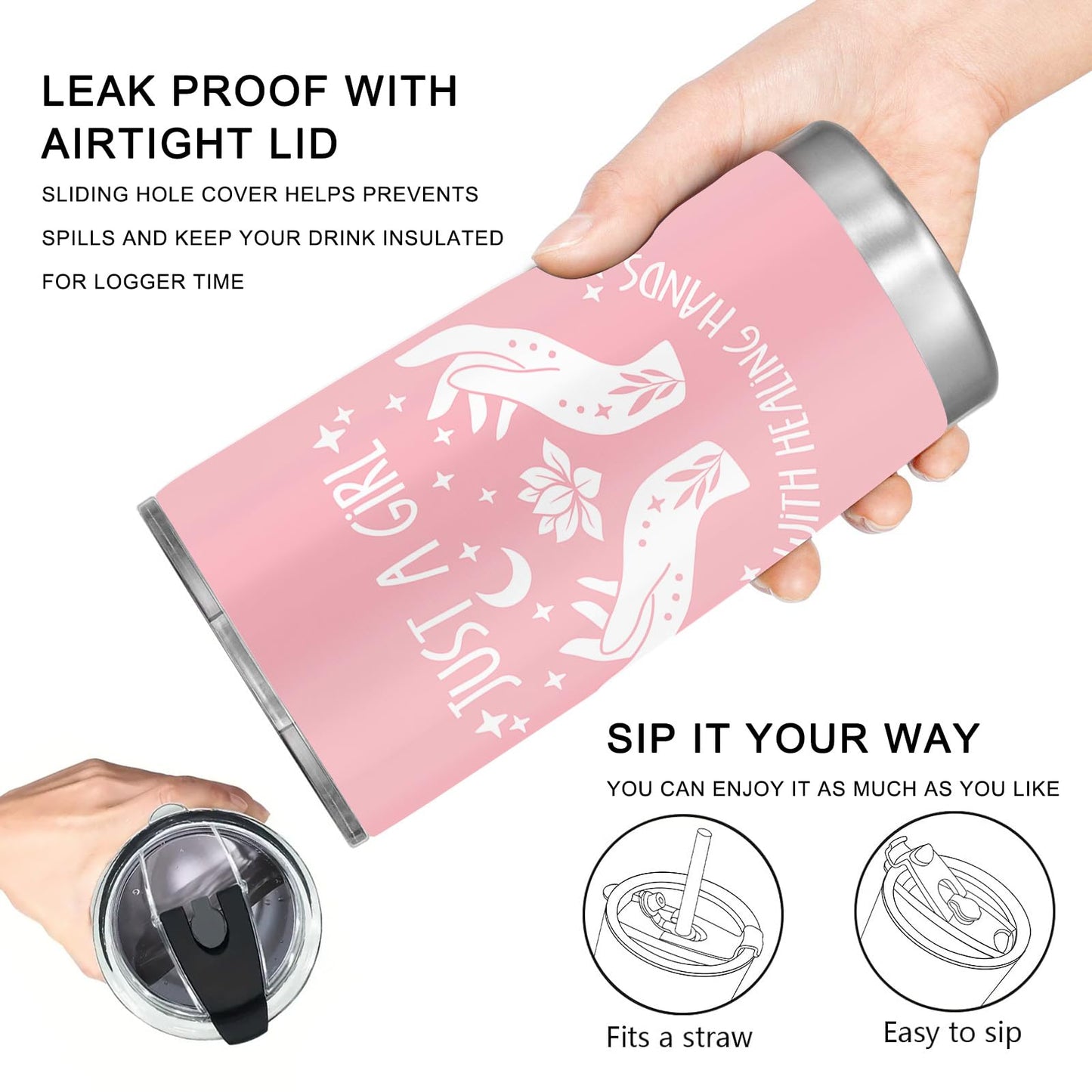 Massage Therapist Gifts for Women, Massage Therapy Awareness Week Gifts, 20oz Stainless Steel Tumbler with Lid Straw
