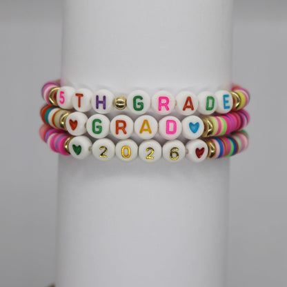 5TH Grade Graduation Bracelet Gifts for Girls Her, 5TH Grade Graduation Decorations 2026, Last Day of 5th Grade Elementary School Graduation Gifts, Bye Bye 5th Grade End of School Year Gift