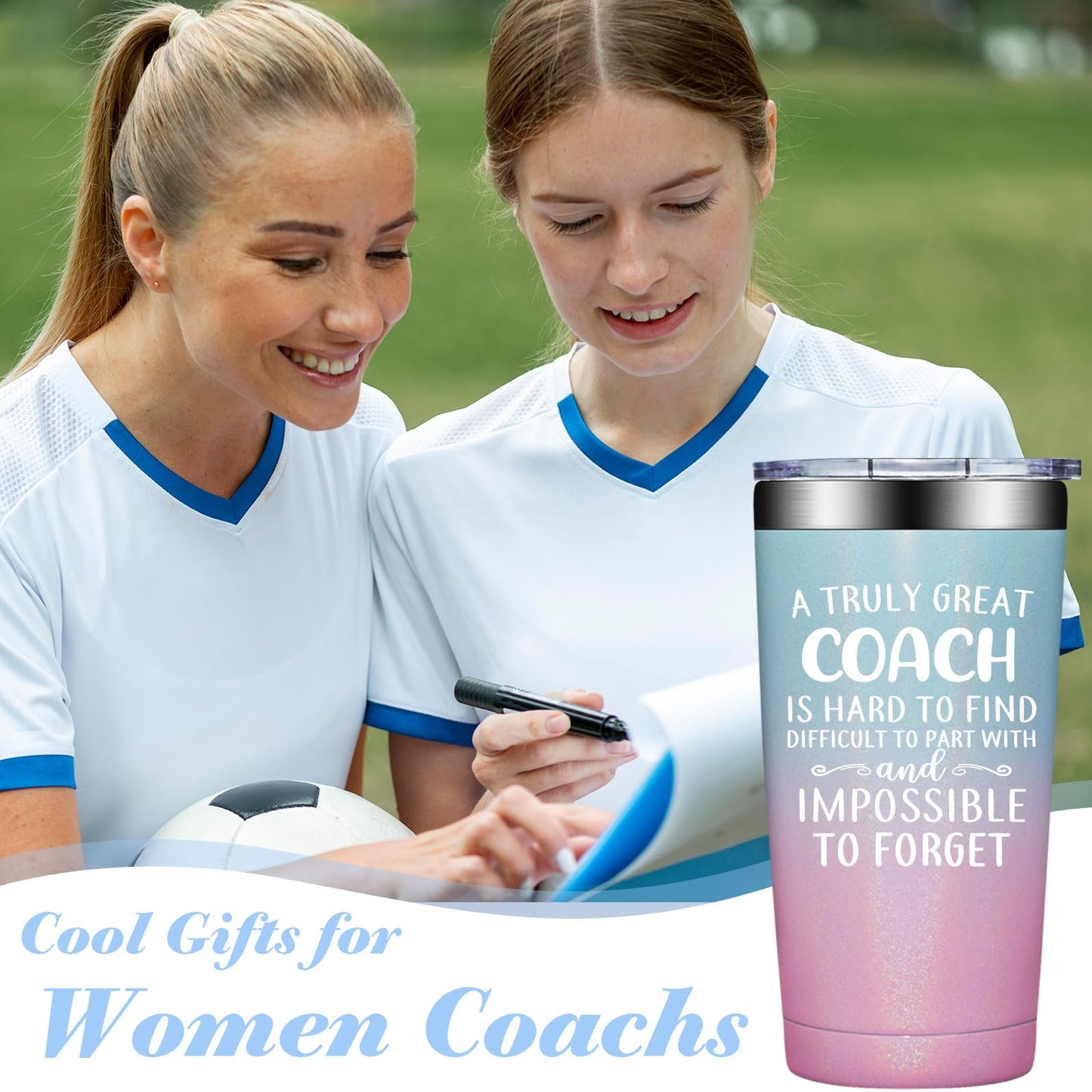 Coach Gifts for Men - Baseball, Soccer Coach Gift - Christmas Cheer Coaches Gifts - Football, Basketball, Swim Coaches Appreciation Gift - Tumbler 20oz