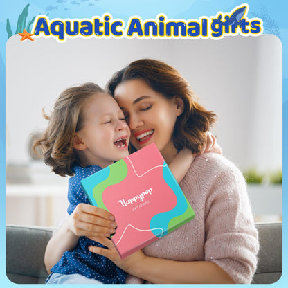 HAPPYPOP Animal Lover Gifts for Women - Mermaid Jellyfish Penguin Hippos Whale Shark Socks