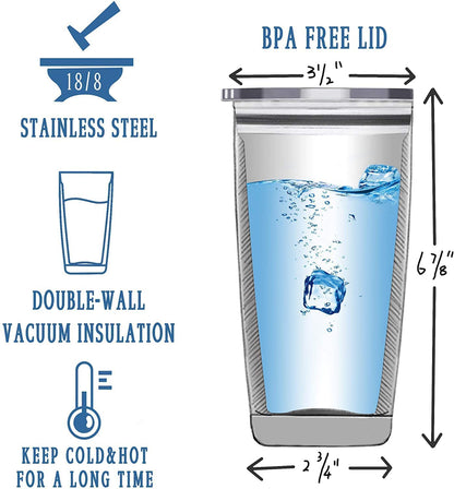 ARIABLE Tears of Students Coffee Mug - Funny Gifts for Teacher - 20 Ounce Engraved Stainless Steel Insulated Tumbler, Black